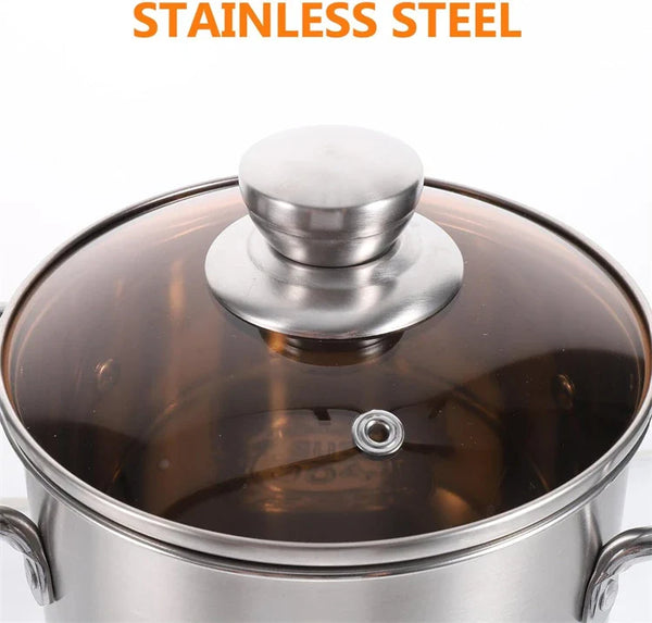 Panela Gourmet de Aço Inoxidável - 3 Litros com Cesto Escorredor