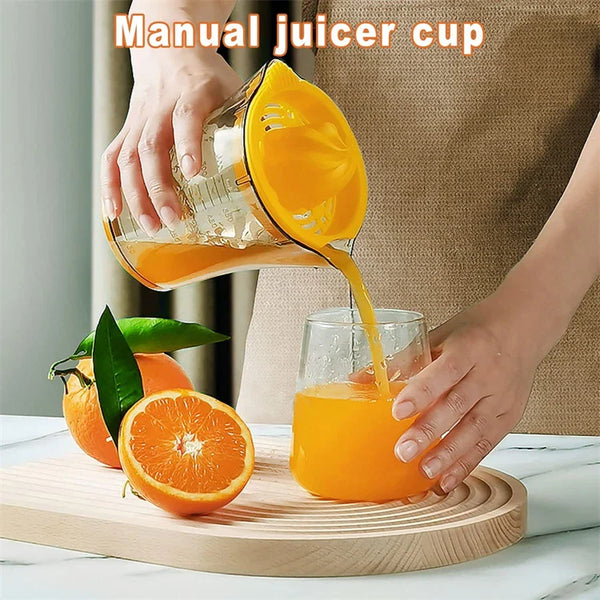 Transforme Seus Sucos: Espremedor Gourmet com Medidor