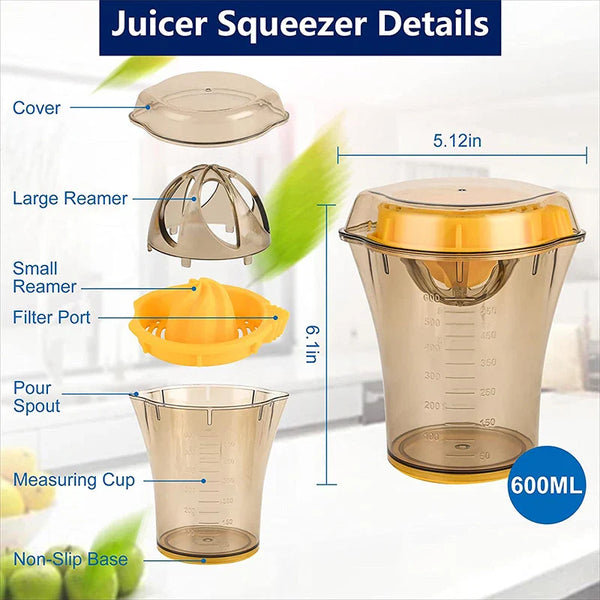 Transforme Seus Sucos: Espremedor Gourmet com Medidor